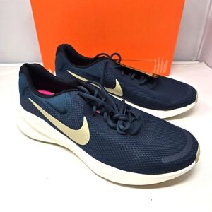 New Nike Revolution 7 Blue Navy Running Training Shoes Men's Size 15 FB2207-407.